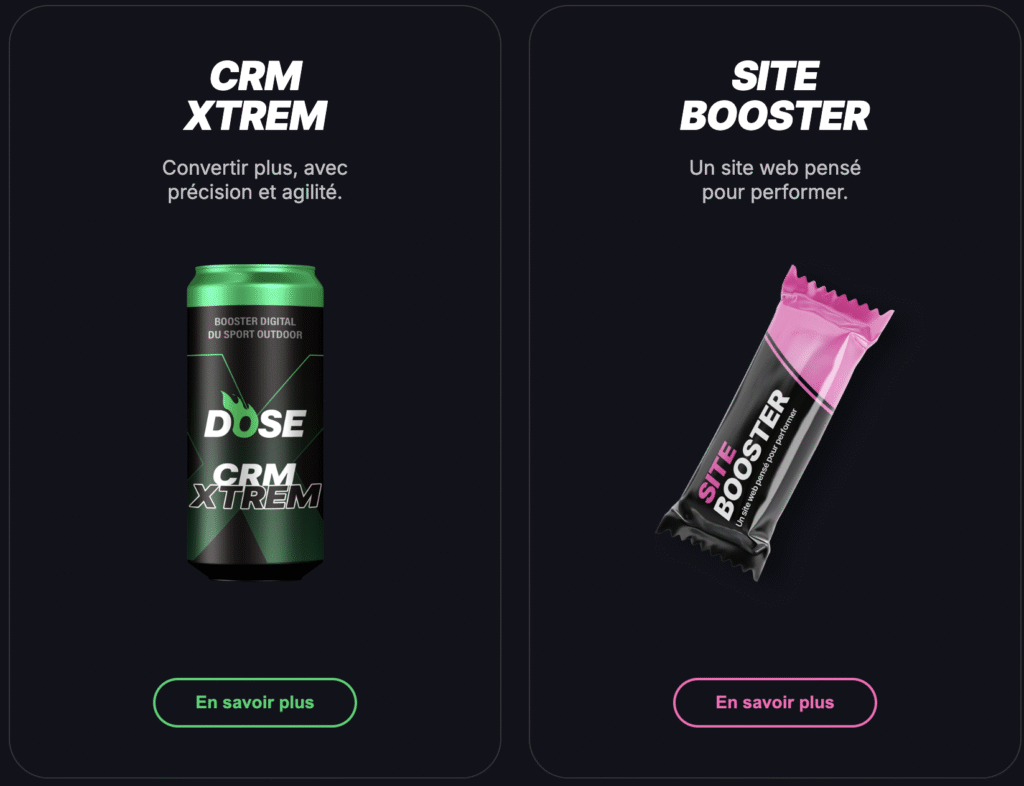 Landing Page DOSE Agency